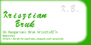 krisztian bruk business card